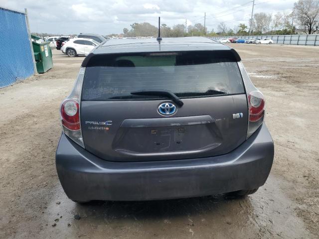 JTDKDTB37D1540015 - 2013 TOYOTA PRIUS C GRAY photo 6