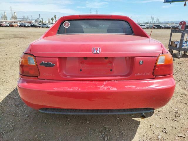 JHMEH6260PS018661 - 1993 HONDA CIVIC DEL SOL SI RED photo 6