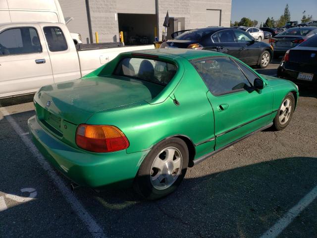 JHMEH6263PS019593 - 1993 HONDA CIVIC DEL SOL SI GREEN photo 3