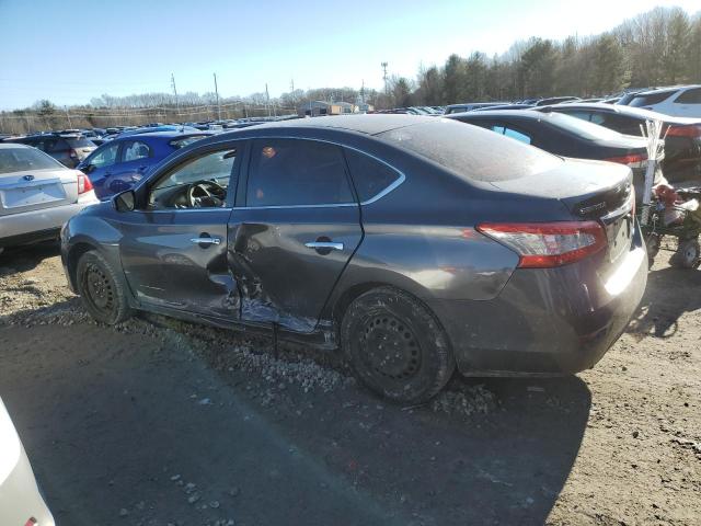 3N1AB7AP0DL793587 - 2013 NISSAN SENTRA S GRAY photo 2