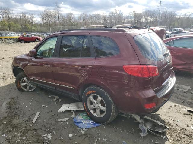 5NMSG13D57H007156 - 2007 HYUNDAI SANTA FE GLS RED photo 2