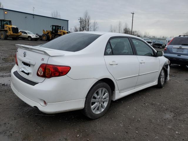 1NXBU40E39Z085529 - 2009 TOYOTA COROLLA BASE WHITE photo 3