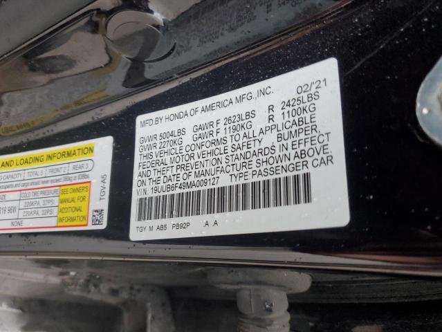 19UUB6F49MA009127 - 2021 ACURA TLX TECHNOLOGY SILVER photo 12