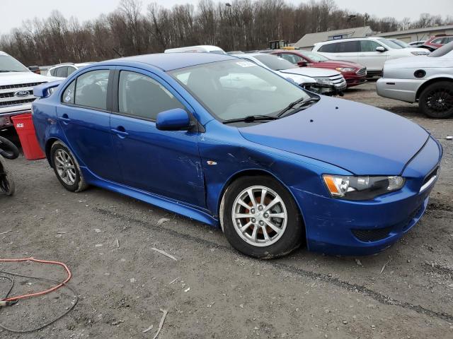 JA32U2FU5AU033653 - 2010 MITSUBISHI LANCER ES/ES SPORT BLUE photo 4