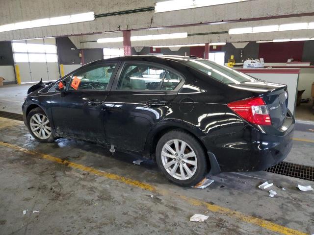 19XFB2F97CE076252 - 2012 HONDA CIVIC EXL შავი ფოტო 2