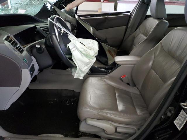 19XFB2F97CE076252 - 2012 HONDA CIVIC EXL შავი ფოტო 7