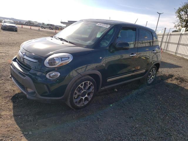 ZFBCFADH8EZ014817 - 2014 FIAT 500L TREKKING GREEN photo 1