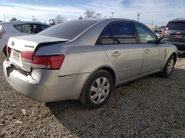 5NPET46C08H391915 - 2008 HYUNDAI SONATA GLS SILVER photo 3