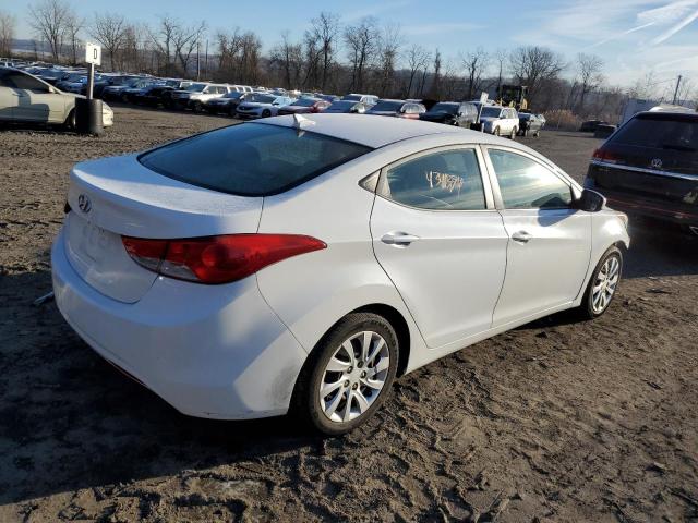 5NPDH4AE7CH134720 - 2012 HYUNDAI ELANTRA GLS WHITE photo 3