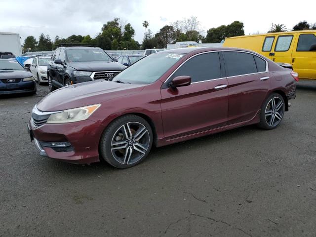 1HGCR2F58GA070708 - 2016 HONDA ACCORD SPORT BURGUNDY photo 1