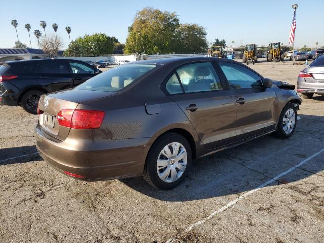 3VW2K7AJ9CM354889 - 2012 VOLKSWAGEN JETTA BASE Շագանակագույն լուսանկար 3