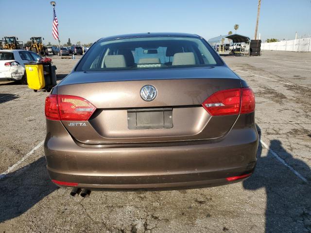 3VW2K7AJ9CM354889 - 2012 VOLKSWAGEN JETTA BASE Շագանակագույն լուսանկար 6