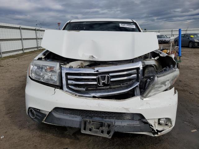 5FNYF3H54EB014642 - 2014 HONDA PILOT EXL WHITE photo 5