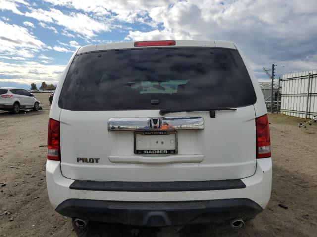 5FNYF3H54EB014642 - 2014 HONDA PILOT EXL WHITE photo 6