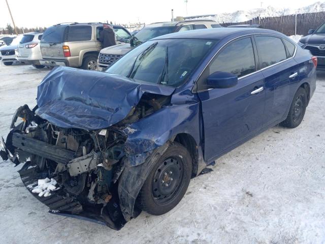 3N1AB7AP8KY349924 - 2019 NISSAN SENTRA S BLUE photo 1