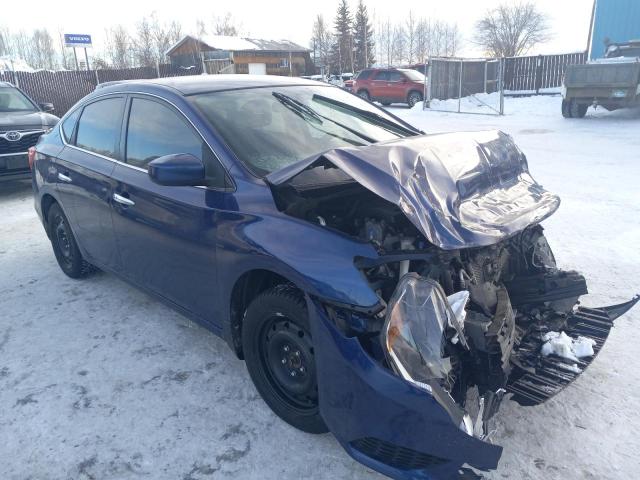 3N1AB7AP8KY349924 - 2019 NISSAN SENTRA S BLUE photo 4