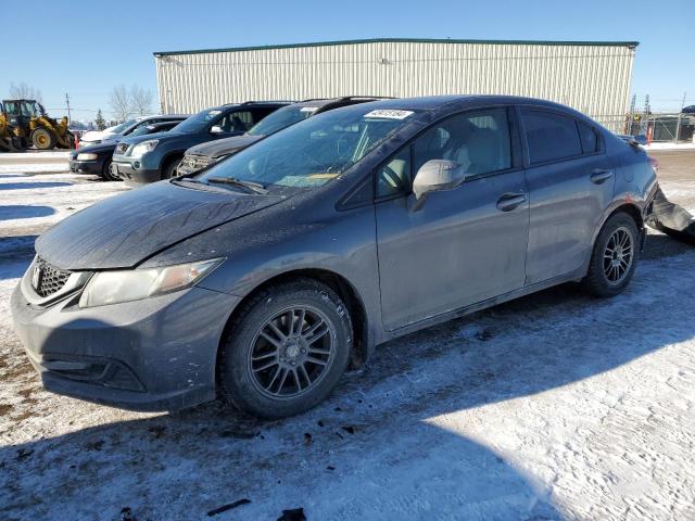 2HGFB2F47DH102098 - 2013 HONDA CIVIC LX GRAY photo 1