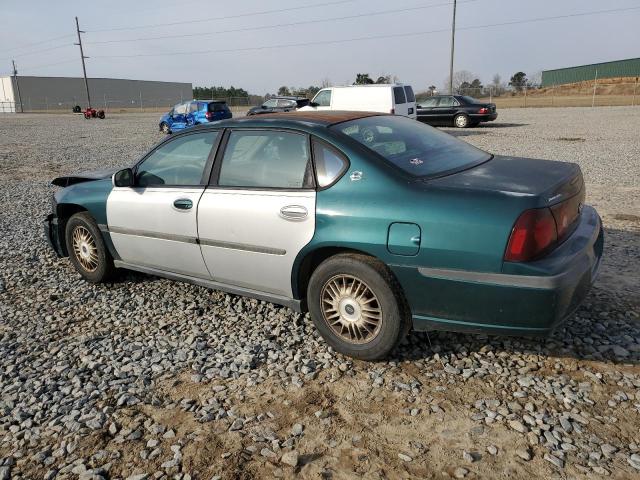 2G1WF52E5Y9158052 - 2000 CHEVROLET IMPALA GREEN photo 2