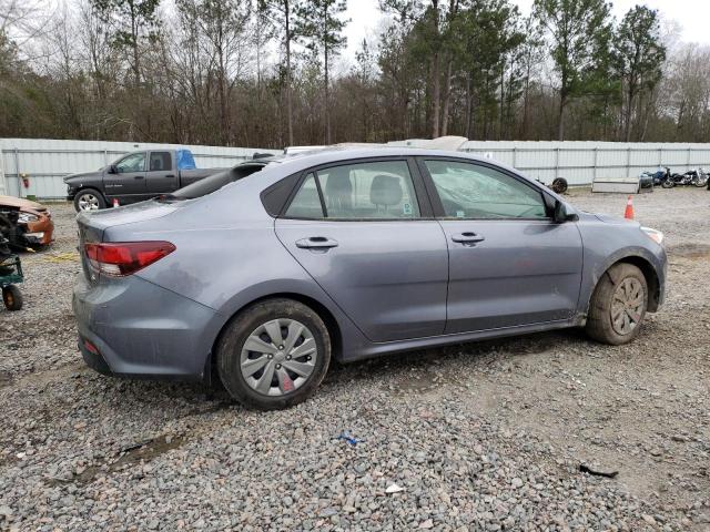 3KPA24AD4LE309666 - 2020 KIA RIO LX BLUE photo 3