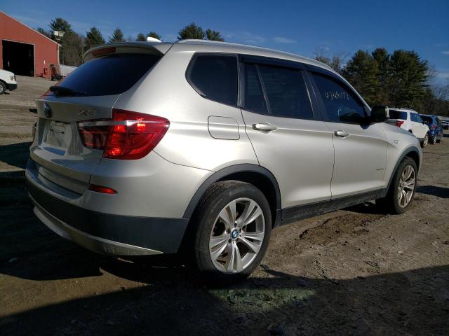 5UXWX7C58E0E81730 - 2014 BMW X3 XDRIVE35I TAN photo 3