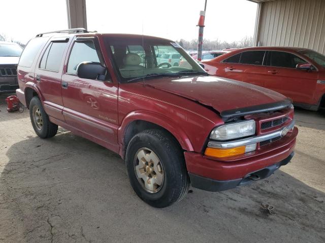 1GNDT13W3X2188792 - 1999 CHEVROLET BLAZER MAROON photo 4