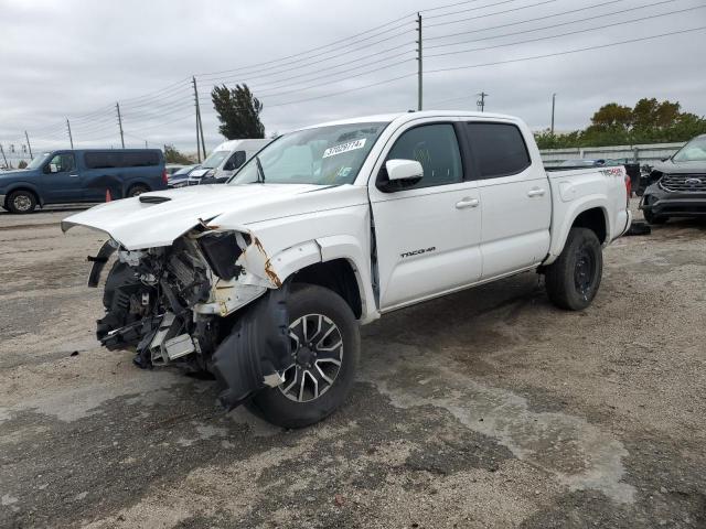 3TMCZ5AN6LM326297 - 2020 TOYOTA TACOMA DOUBLE CAB WHITE photo 1