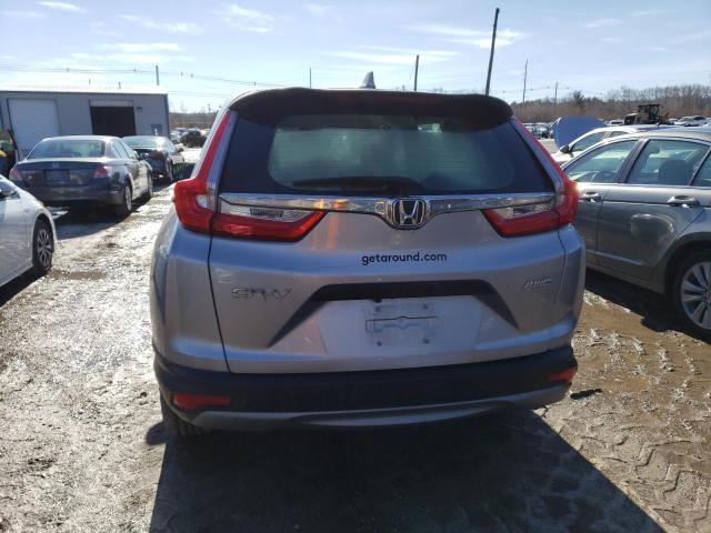 2HKRW6H37KH232902 - 2019 HONDA CR-V LX SILVER photo 6