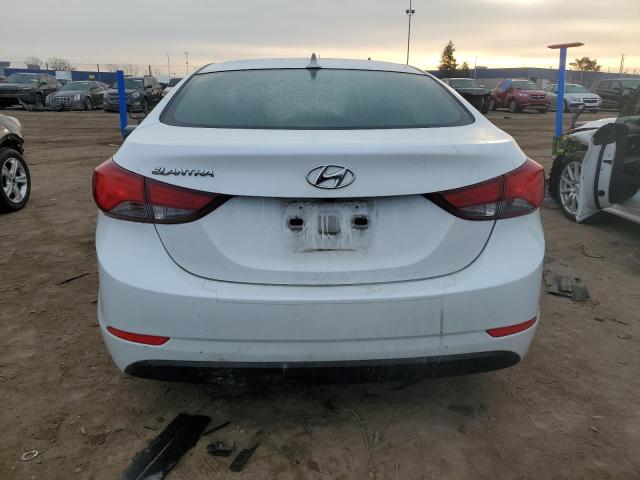 5NPDH4AE6FH584038 - 2015 HYUNDAI ELANTRA SE WHITE photo 6