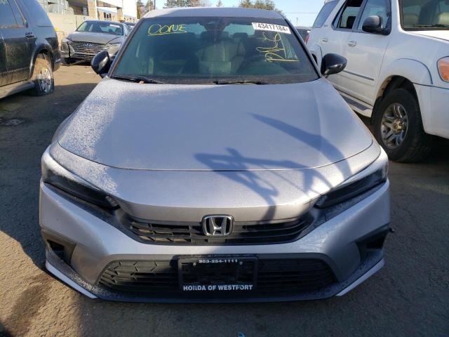 2HGFE2F54NH557847 - 2022 HONDA CIVIC SPORT SILVER photo 5