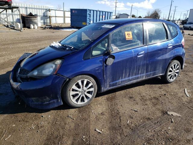 JHMGE8G54DC075965 - 2013 HONDA FIT SPORT BLUE photo 1