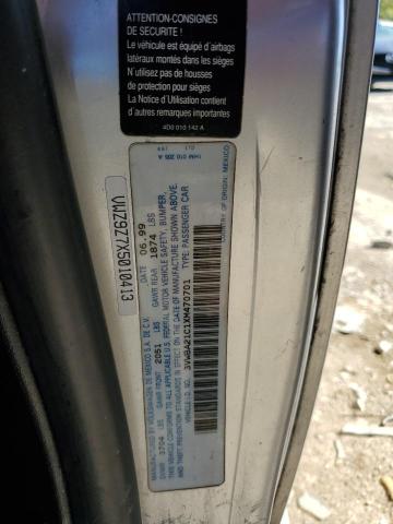 3VWBA21C1XM470701 - 1999 VOLKSWAGEN NEW BEETLE GL 银色 照片 12