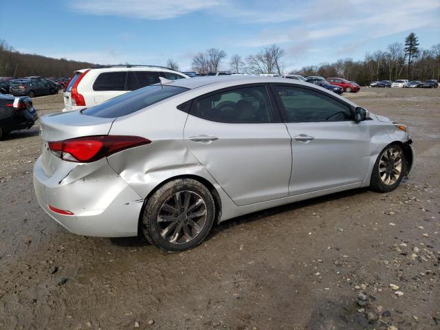 5NPDH4AE7FH547273 - 2015 HYUNDAI ELANTRA SE SILVER photo 3