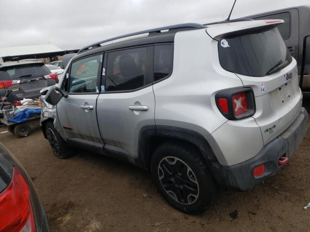 ZACCJBCT3FPC02832 - 2015 JEEP RENEGADE TRAILHAWK SILVER photo 2