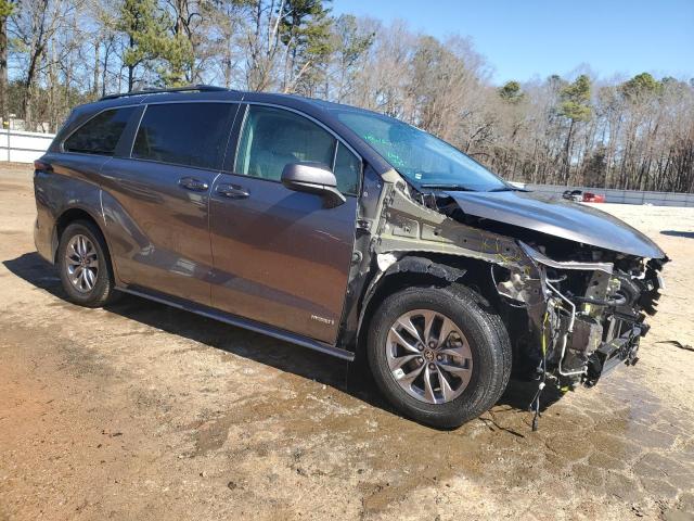 5TDBSKFC1MS020471 - 2021 TOYOTA SIENNA LE GRAY photo 4