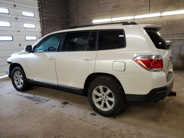 5TDBK3EH9DS259205 - 2013 TOYOTA HIGHLANDER BASE WHITE photo 2