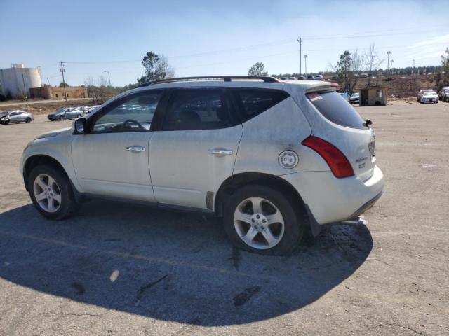 JN8AZ08T94W206496 - 2004 NISSAN MURANO SL WHITE photo 2