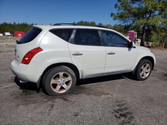 JN8AZ08T94W206496 - 2004 NISSAN MURANO SL WHITE photo 3