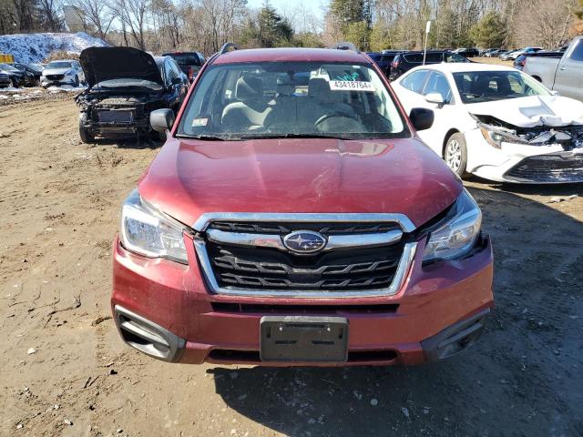 JF2SJABC2JH529408 - 2018 SUBARU FORESTER 2.5I BURGUNDY photo 5