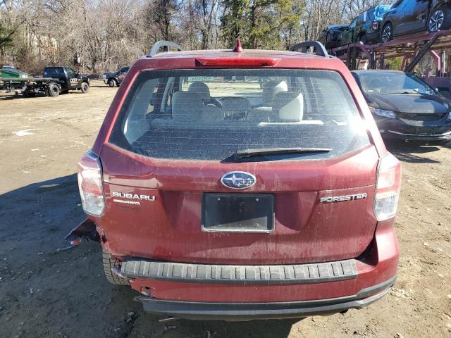 JF2SJABC2JH529408 - 2018 SUBARU FORESTER 2.5I BURGUNDY photo 6