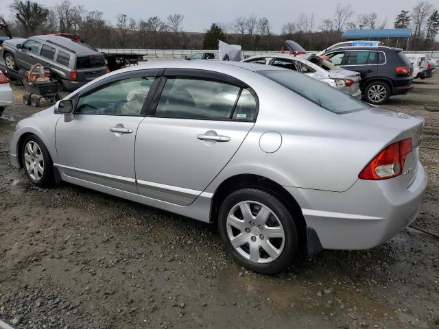 2HGFA16549H363167 - 2009 HONDA CIVIC LX SILVER photo 2