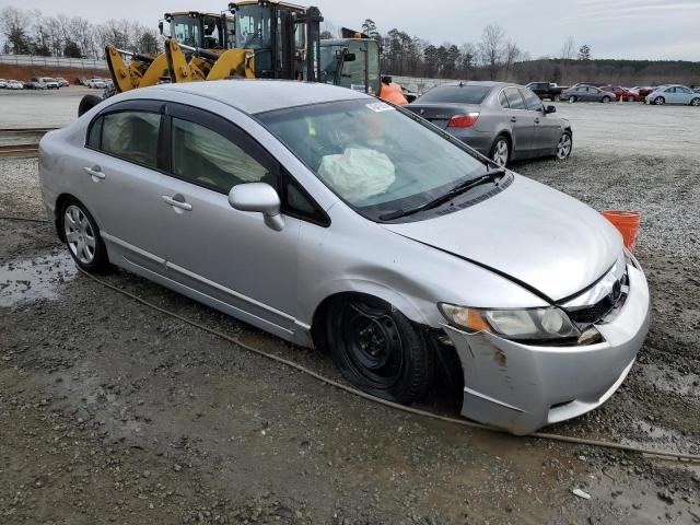 2HGFA16549H363167 - 2009 HONDA CIVIC LX SILVER photo 4