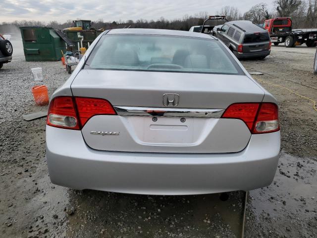 2HGFA16549H363167 - 2009 HONDA CIVIC LX SILVER photo 6