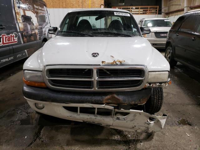 1B7GG22X8XS192833 - 1999 DODGE DAKOTA WHITE photo 5