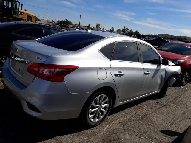 3N1AB7AP0KY383453 - 2019 NISSAN SENTRA S SILVER photo 3