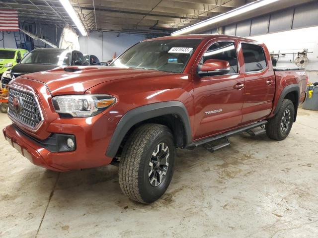 5TFCZ5AN9JX154385 - 2018 TOYOTA TACOMA DOUBLE CAB 栗色 照片 1