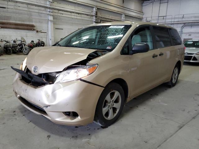 5TDKA3DC4BS001955 - 2011 TOYOTA SIENNA BASE GOLD photo 1