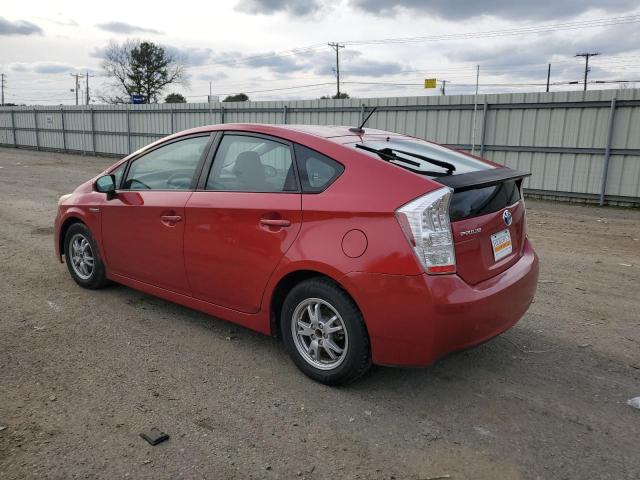 JTDKN3DU4A0075827 - 2010 TOYOTA PRIUS RED photo 2