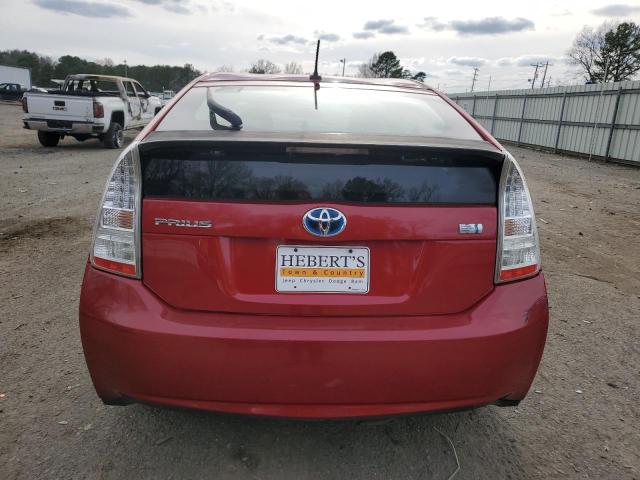 JTDKN3DU4A0075827 - 2010 TOYOTA PRIUS RED photo 6