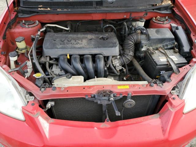 2T1KR32E68C707534 - 2008 TOYOTA COROLLA MA XR RED photo 11