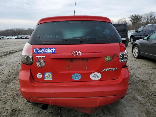 2T1KR32E68C707534 - 2008 TOYOTA COROLLA MA XR RED photo 6